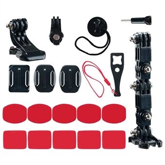 19-in-1 for GoPro Action Camera Motorcycle Helmet Chin Mount Bracket Accessories Set