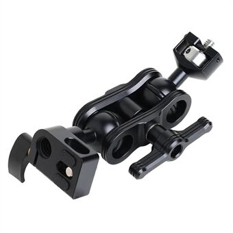 H029 Multi-Functional Rotating Ball Mount Adapter LED Monitor Clip Magic Arm 1 / 4" to 15mm Tube Converter Camera Accessories