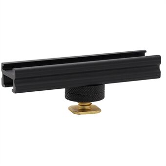 E047 10cm Aluminum Alloy Camera Hot Shoe Mount Extended Rail Slider for Flash LED Light Microphone