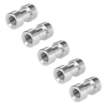 5Pcs 1 / 4"-20 and 3 / 8"-16 Female Screw Thread Adapter Spigot Stud for Camera Flash Light Bracket Light Stand