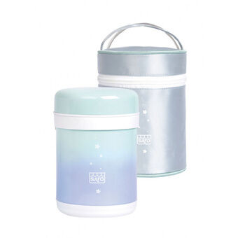 Thermal food container Galaxy stainless steel 900 ml mint green/blue