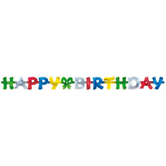 Pendulum \'happy birthday\' 140 x 11 cm