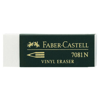 Vinyl eraser PVC-free 6,5 x 2,5 cm rubber white